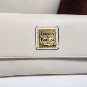 DOONEY & BOURKE Leather Wallet in Creamy White (tote sold separately)